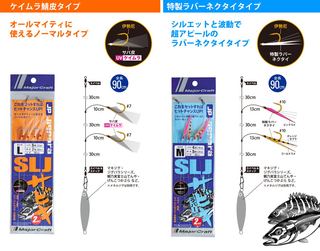 SLJに、もうひと釣果！メジャークラフトから「ジグパラSLJサビキ」が登場！ | 釣りの総合ニュースサイト「LureNewsR（ルアーニュース  アール）」