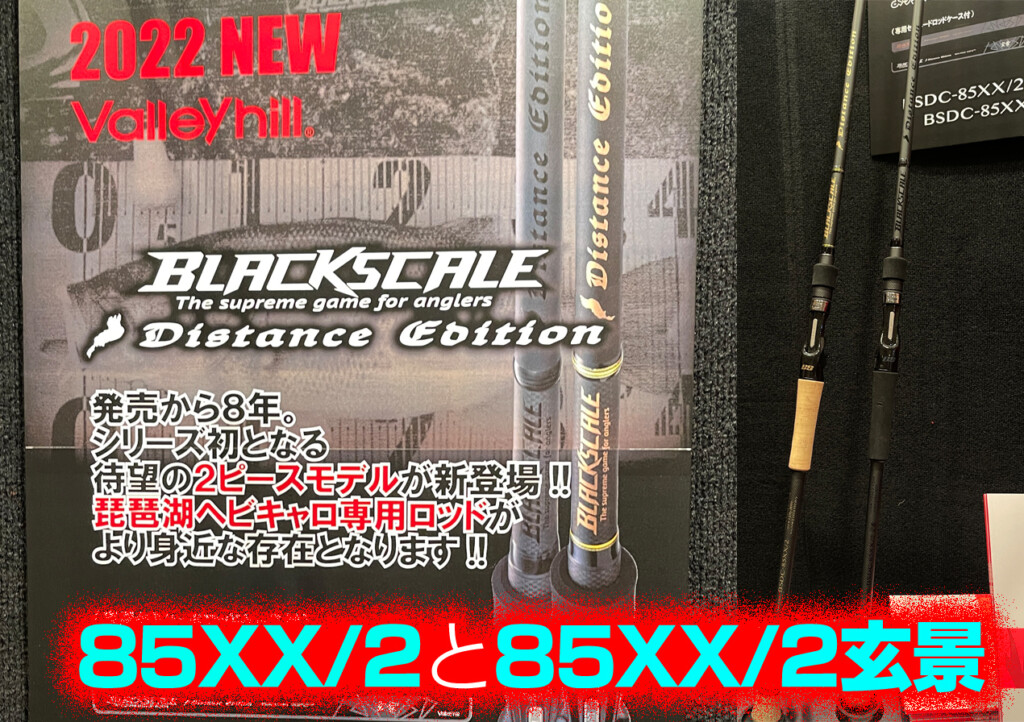 人気のド遠投系ヘビキャロ専用ロッド【ブラックスケール ディスタンス